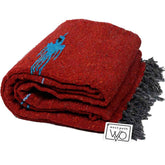 Rust Orange Baja Thunderbird Yoga Blanket